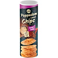 Los mejores  - Bonasia Chips Poppadom Sweet Chili- Elaborados con Harina de Lentejas 70 g